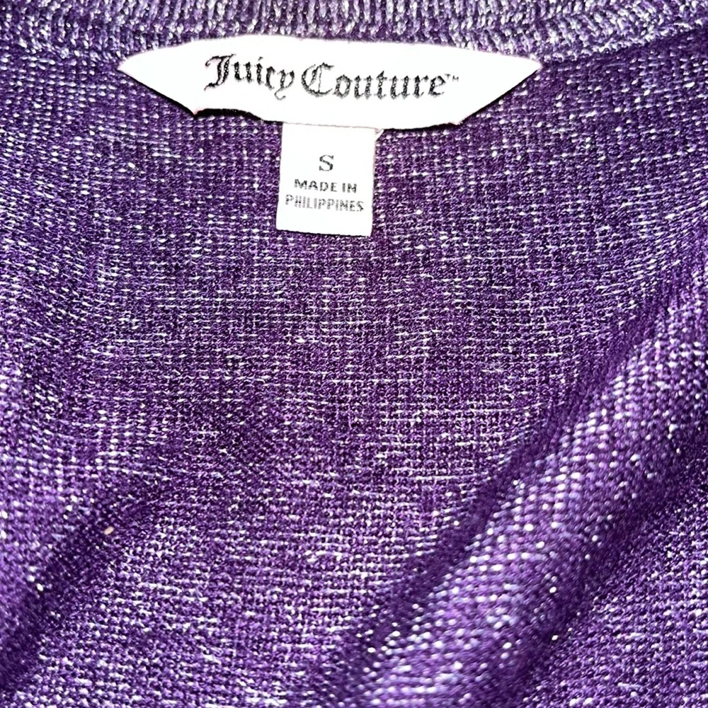 Juicy Couture Metallic Glitter Sweater - Size Small - Picture 4 of 9